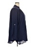 Fervour 100% Polyester Solid Blue 3/4 Sleeve Blouse Size 2X - photo 4