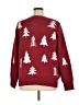 Holiday Time Stars Red Pullover Sweater Size 1X - photo 2