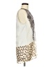 CAbi Animal Print Ivory Sleeveless Blouse Size M - photo 4