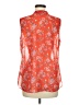 CAbi 100% Polyester Orange Sleeveless Blouse Size M - photo 2