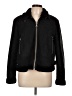 Ann Taylor LOFT 100% Polyester Solid Black Jacket Size L - photo 1