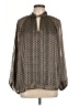 KLD Signature 100% Polyester Brown Long Sleeve Blouse Size L - photo 1