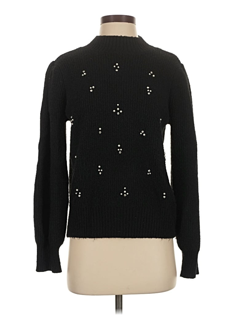 Pre-owned Free Assembly Turtleneck Sweater In Black