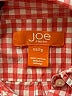 Joe Fresh 100% Cotton Checkered-gingham Orange Long Sleeve Button-Down Shirt Size XS - photo 7