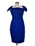 Vince Camuto Solid Blue Cocktail Dress Size 8 - photo 2