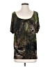 AGB Green Short Sleeve Blouse Size S - photo 1