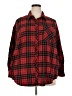 Wild Fable Plaid Red 3/4 Sleeve Button-Down Shirt Size XXL - photo 1