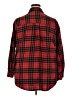 Wild Fable Plaid Red 3/4 Sleeve Button-Down Shirt Size XXL - photo 2