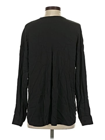 Vince. Long Sleeve Silk Top (view 2)