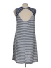 Gap Stripes Gray Casual Dress Size L - photo 2