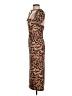 Shein Animal Print Brown Cocktail Dress Size S - photo 5