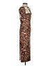 Shein Animal Print Brown Cocktail Dress Size S - photo 4