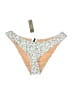 J.Crew Floral Ivory Orange Swimsuit Bottoms Size M - photo 1