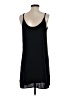 Francesca's Solid Black Casual Dress Size S - photo 2