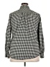 Lands' End 100% Baumwolle Houndstooth Black Long Sleeve Button-Down Shirt Size 18 - photo 2