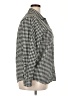 Lands' End 100% Baumwolle Houndstooth Black Long Sleeve Button-Down Shirt Size 18 - photo 4