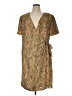Talbots 100% Polyester Paisley Tan Casual Dress Size 16w - photo 1