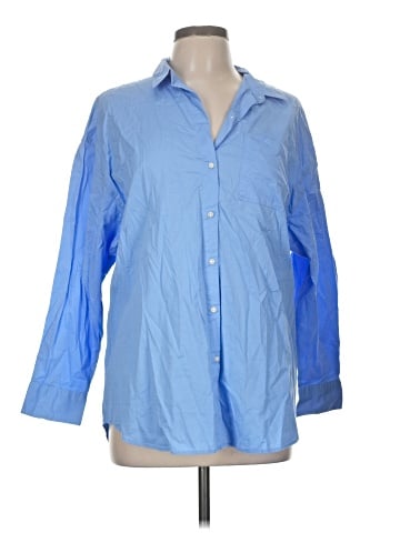 Old Navy 3/4 Sleeve Button-Down Shirt (view 1)