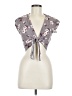Don't Ask Why 100% Viscose Gray Sleeveless Blouse One size - photo 1