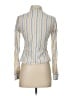 Southpole Stripes Ivory Long Sleeve Blouse Size S - photo 2