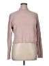 Express 100% Nylon Solid Pink Turtleneck Sweater Size XL - photo 1