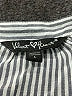 Velvet Heart Stripes Silver Long Sleeve Blouse Size L - photo 7