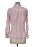 Jachs Girlfriend 100% Rayon Stripes Pink Long Sleeve Button-Down Shirt Size M - photo 2