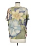 Go Couture Green Short Sleeve Blouse Size M - photo 2