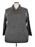 Rebecca Malone 100% Acrylic Gray Turtleneck Sweater Size 3X - photo 1