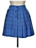 Kaelin Plaid Blue Casual Skirt Size 10 - photo 1