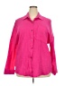Unbranded 100% Polyester Color Block Pink 3/4 Sleeve Blouse Size 4X - photo 1