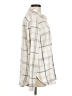 Jachs Girlfriend Plaid Ivory Long Sleeve Button-Down Shirt Size M - photo 4