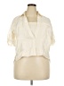 Assorted Brands Ivory Short Sleeve Blouse Size XXL - photo 1