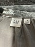 Gap 100% Polyester Metallic Silver 3/4 Sleeve Blouse Size M - photo 7