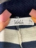 Talula Stripes Blue Casual Pants Size L - photo 7