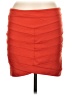 Basic House Solid Red Casual Skirt Size L - photo 1