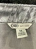 Cato Metallic Gray 3/4 Sleeve Button-Down Shirt Size M - photo 7