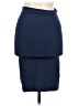 Olympia Solid Blue Formal Skirt Size M - photo 2