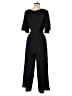 Ann Taylor LOFT 100% Polyester Solid Black Jumpsuit Size 2 - photo 2