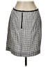 Etcetera 100% Cotton Houndstooth Gray Formal Skirt Size 12 - photo 2