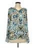 Belle + Sky 100% Polyester Teal Long Sleeve Blouse Size L - photo 1