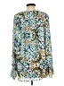 Belle + Sky 100% Polyester Teal Long Sleeve Blouse Size L - photo 2