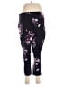 Torrid Floral Black Active Pants Size Lg Plus (0) - photo 2