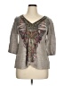 Energie Paisley Gray 3/4 Sleeve T-Shirt Size XL - photo 1