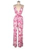 Zara 100% Polyester Paisley Pink Jumpsuit Size M - photo 1