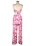 Zara 100% Polyester Paisley Pink Jumpsuit Size M - photo 2