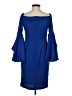 Venus 100% Polyester Blue Cocktail Dress Size 2 - photo 2