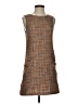Esley Tweed Brown Cocktail Dress Size S - photo 1