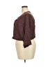 Torrid Brown 3/4 Sleeve Button-Down Shirt Size 3X Plus (3) - photo 5