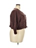 Torrid Brown 3/4 Sleeve Button-Down Shirt Size 3X Plus (3) - photo 4